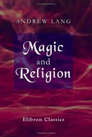 Cover of Magic and religion