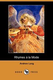 Cover of Rhymes a la Mode