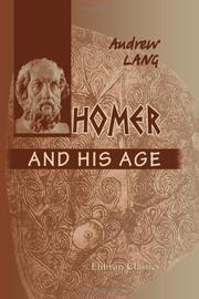 Cover of Homer and His Age