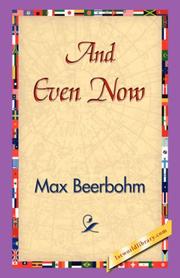 Cover of And Even Now
