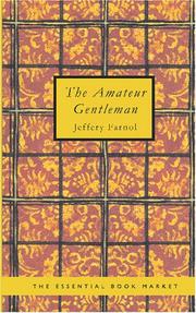 Cover of The amateur gentleman