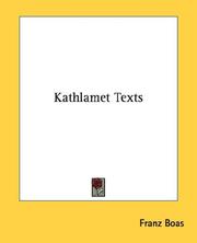 Cover of Kathlamet Texts