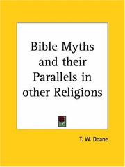 Cover of Bible myths and their parallels in other religions