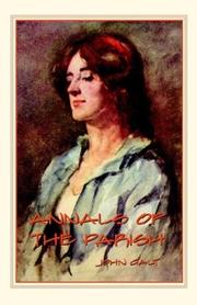 Cover of Annals of the parish, or