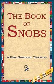 Cover of The book of snobs