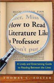 Cover of How to read literature like a professor