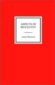 Cover of Aspects de la biographie
