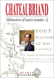 Cover of Mémoires d'outre-tombe