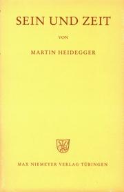 Cover of Sein und Zeit