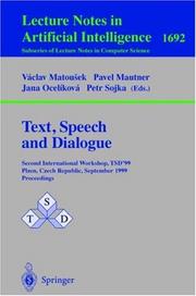Cover of Text, speech, and dialogue