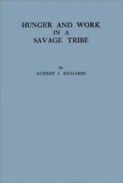 Cover of Hunger and work in a savage tribe