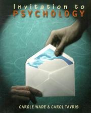 Cover of Invitation to Psychology