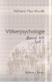 Cover of Völkerpsychologie