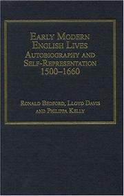 Cover of Early modern English lives