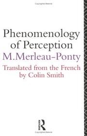 Cover of Phénoménologie de la perception