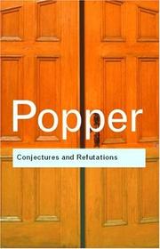 Cover of Conjectures and refutations
