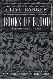 Cover of Books of Blood Volume One