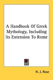 Cover of A handbook of Greek mythology, including its extension to Rome