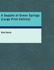 Cover of A Sappho of Green Springs