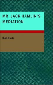 Cover of Mr. Jack Hamlin's mediation