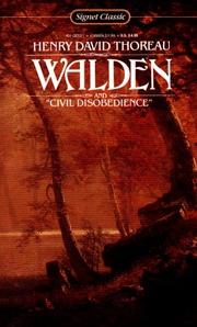 Cover of Walden, or, Life in the Woods  / On the Duty of Civil Disobedience