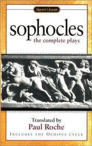 Cover of Sophocles