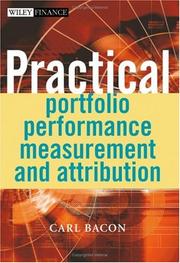 Cover of Practical Portfolio Performance Measurement and Attribution