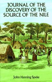 Cover of Journal of the discovery of the source of the Nile