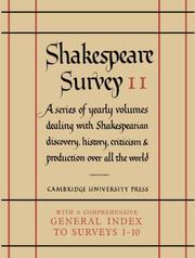 Cover of Shakespeare Survey