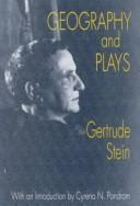 Cover of Geography and Plays