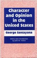 Cover of Character & opinion in the United States