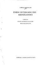 Cover of Der Untergang des Abendlandes
