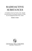 Cover of Recherches sur les substances radioactives