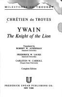 Cover of Yvain, le Chevalier au lion