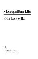 Cover of Metropolitan Life