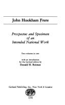 Cover of Prospectus and specimen of an intended national work