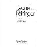 Cover of Lyonel Feininger