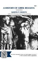 Cover of Grekiska religionens historia