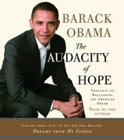 Cover of The Audacity of Hope