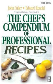 Cover of The chef's compendium of professional recipes