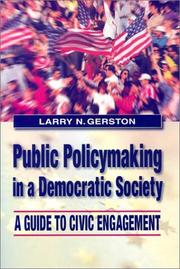 Cover of Public Policymaking in a Democratic Society