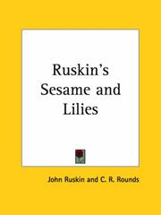 Cover of Sesame and Lilies, three lectures