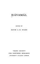 Cover of Hávamál