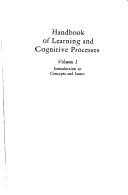 Cover of Handbook of learning and cognitive processes