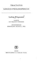 Cover of Tractatus logico-philosophicus