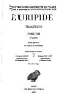 Cover of Euripide
