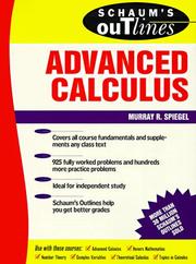 Cover of Theory and problems of advanced calculus