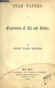 Cover of Star papers