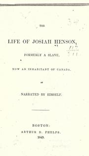 Cover of Father Henson's Story of His Own Life