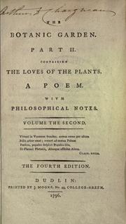 Cover of The botanic garden